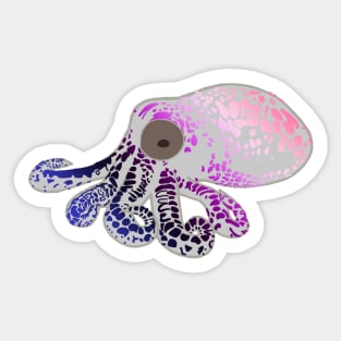 Genderfluid Flag Spotted Octopus Sticker